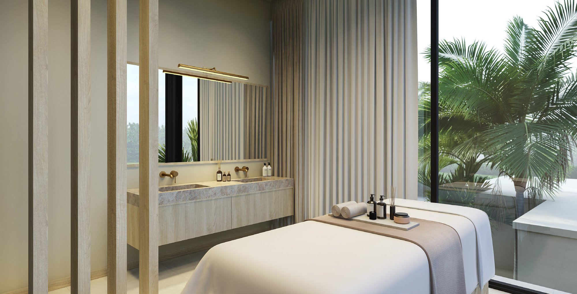 Spa massage room