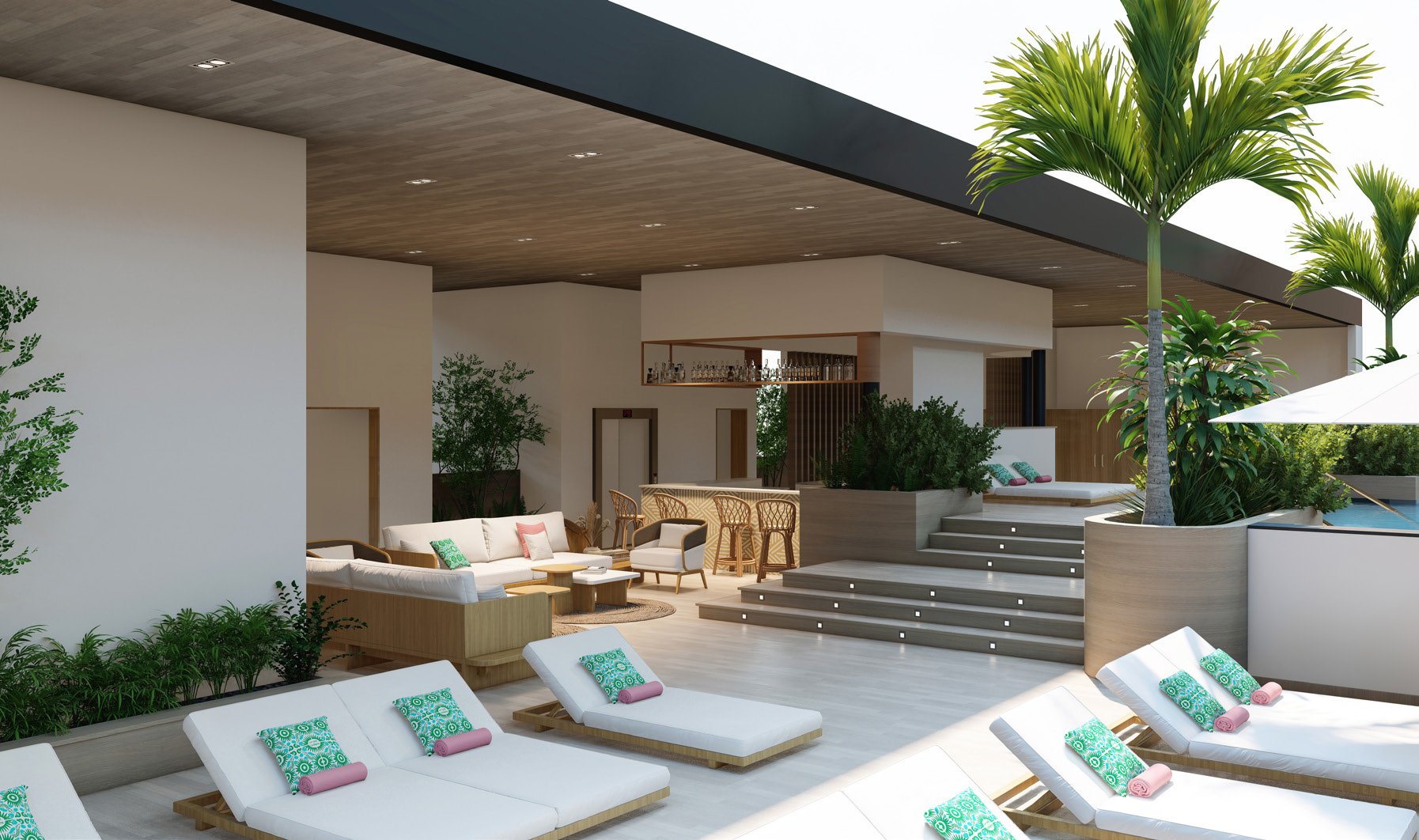Pool deck